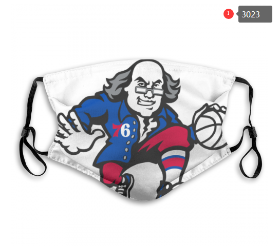 NBA Philadelphia 76ers #2 Dust mask with filter->nba dust mask->Sports Accessory